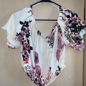 Fashionnova off the shoulder crop top